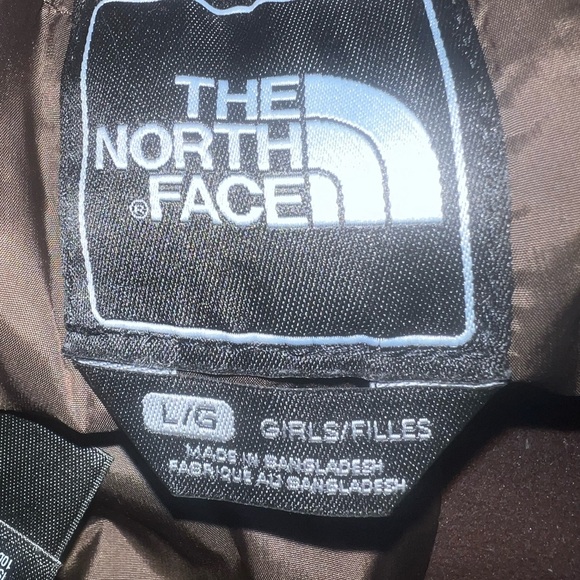Girls North Face insulated snow pants/ski pants. Size Large. Pristine. Brown.. - Picture 3 of 4